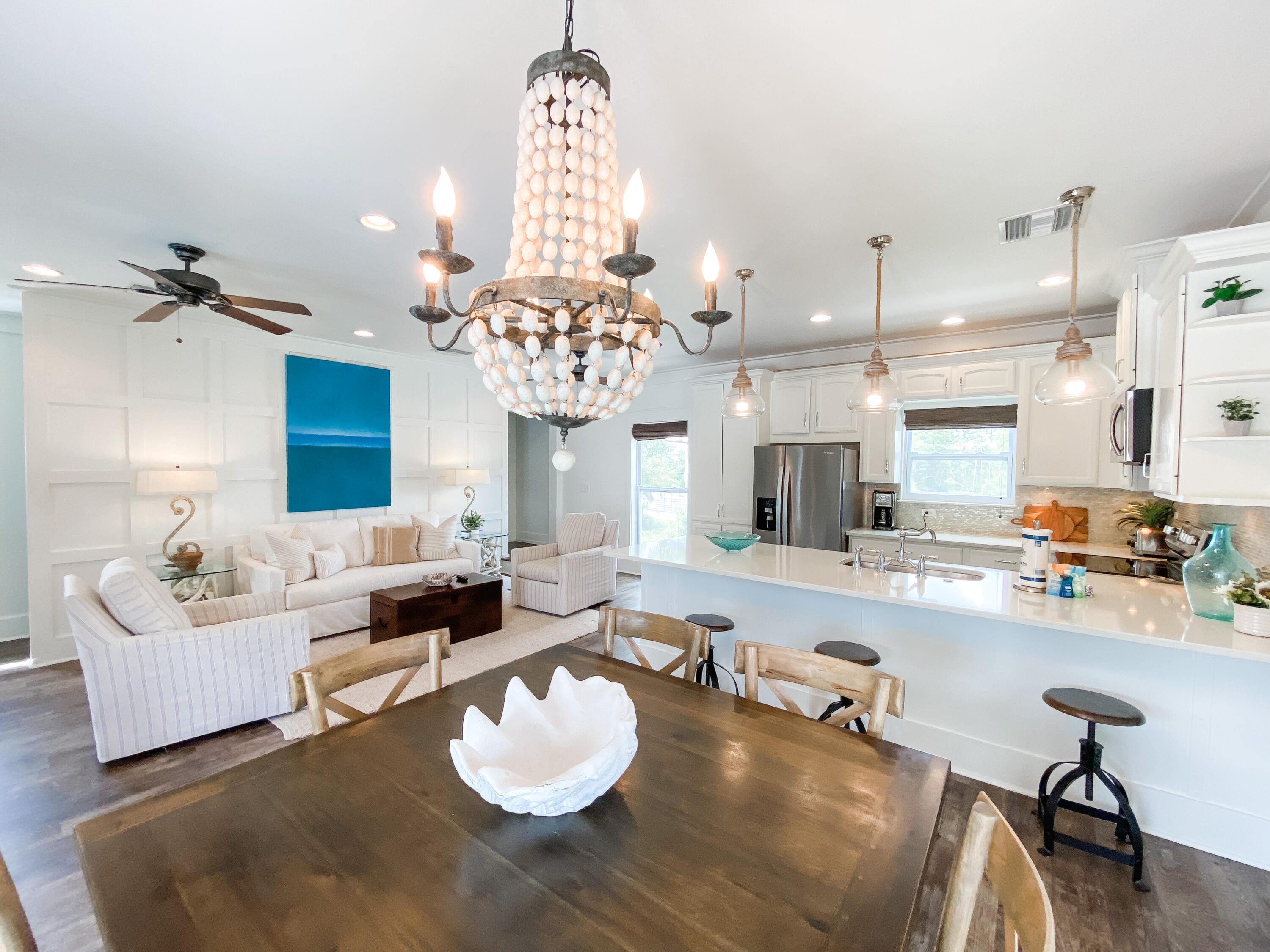 139 Brown Street Santa Rosa Beach, FL 32459 - Photo 20 of 45 a very nice looking dining room with a table or chairs and a couch