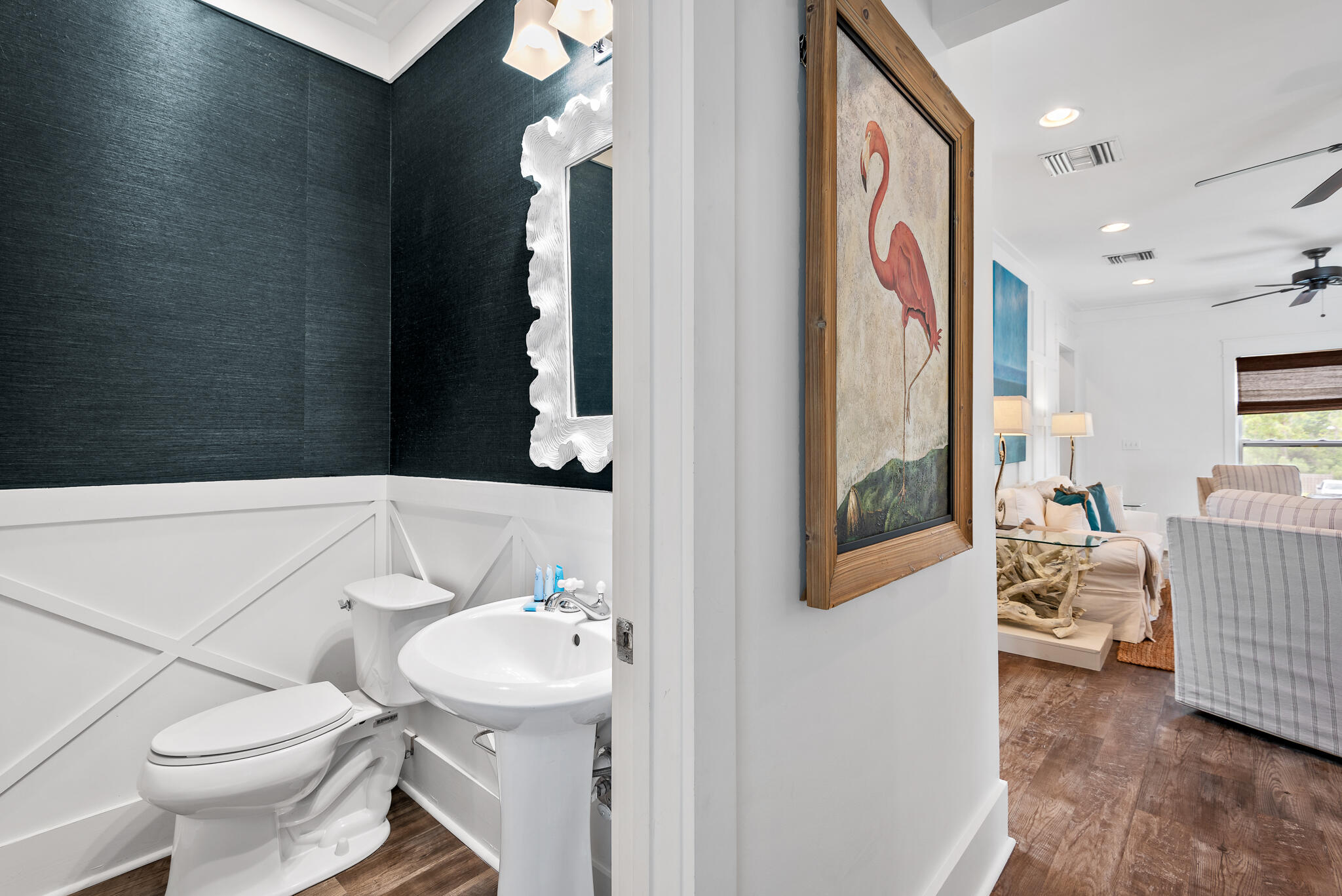 139 Brown Street Santa Rosa Beach, FL 32459 - Photo 23 of 45 a bathroom with a sink toilet and shower