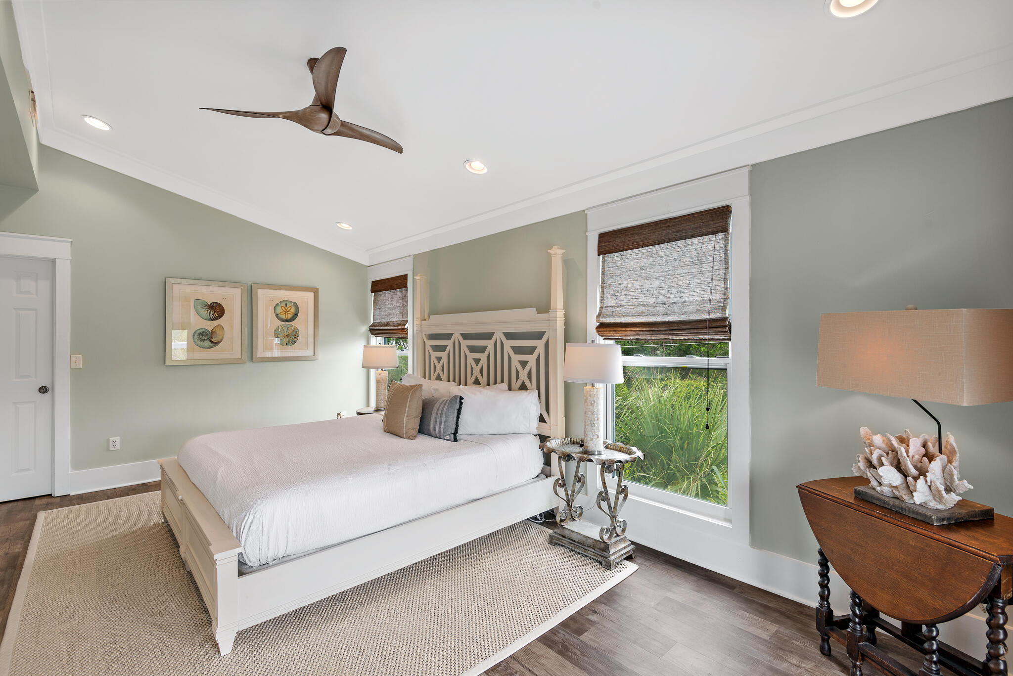 139 Brown Street Santa Rosa Beach, FL 32459 - Photo 29 of 45 a bedroom with a large bed and a window