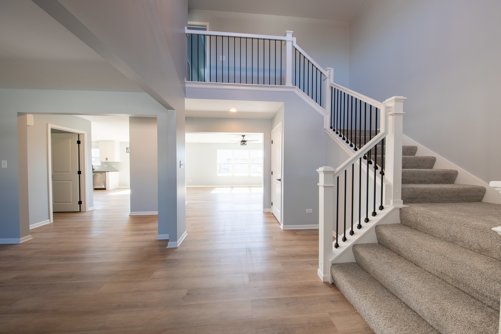 24372 Liberty Street Crete, IL 60417 - Photo 7 of 15 a view of a hallway with wooden floor and entryway