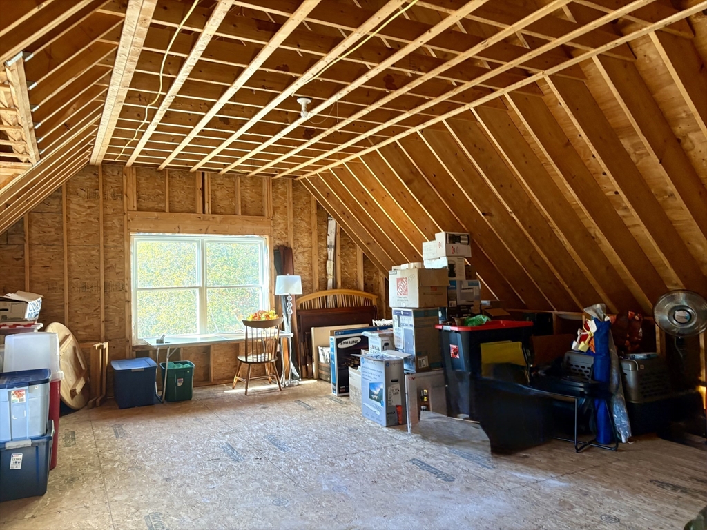 101 Russell Hill Road Ashburnham, MA 01430 - Photo 37 of 42 a view of a storage room with furniture and a window