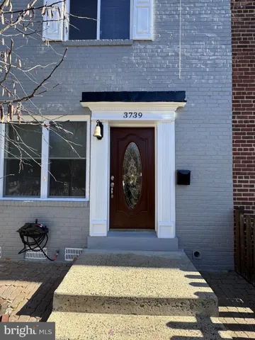 a view of a door of the house