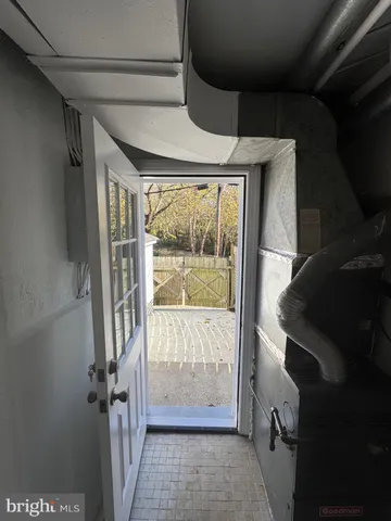 a front view of a house with a door