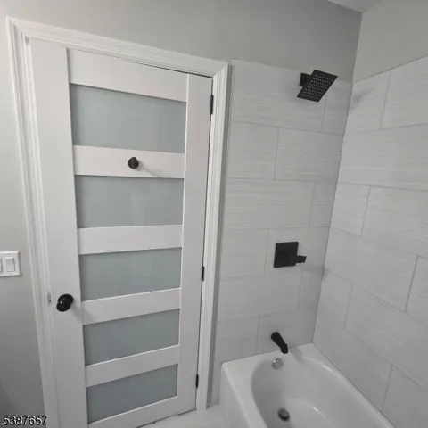 a bathroom with a tub