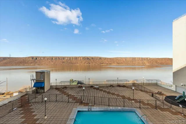a view of a terrace with sitting space
