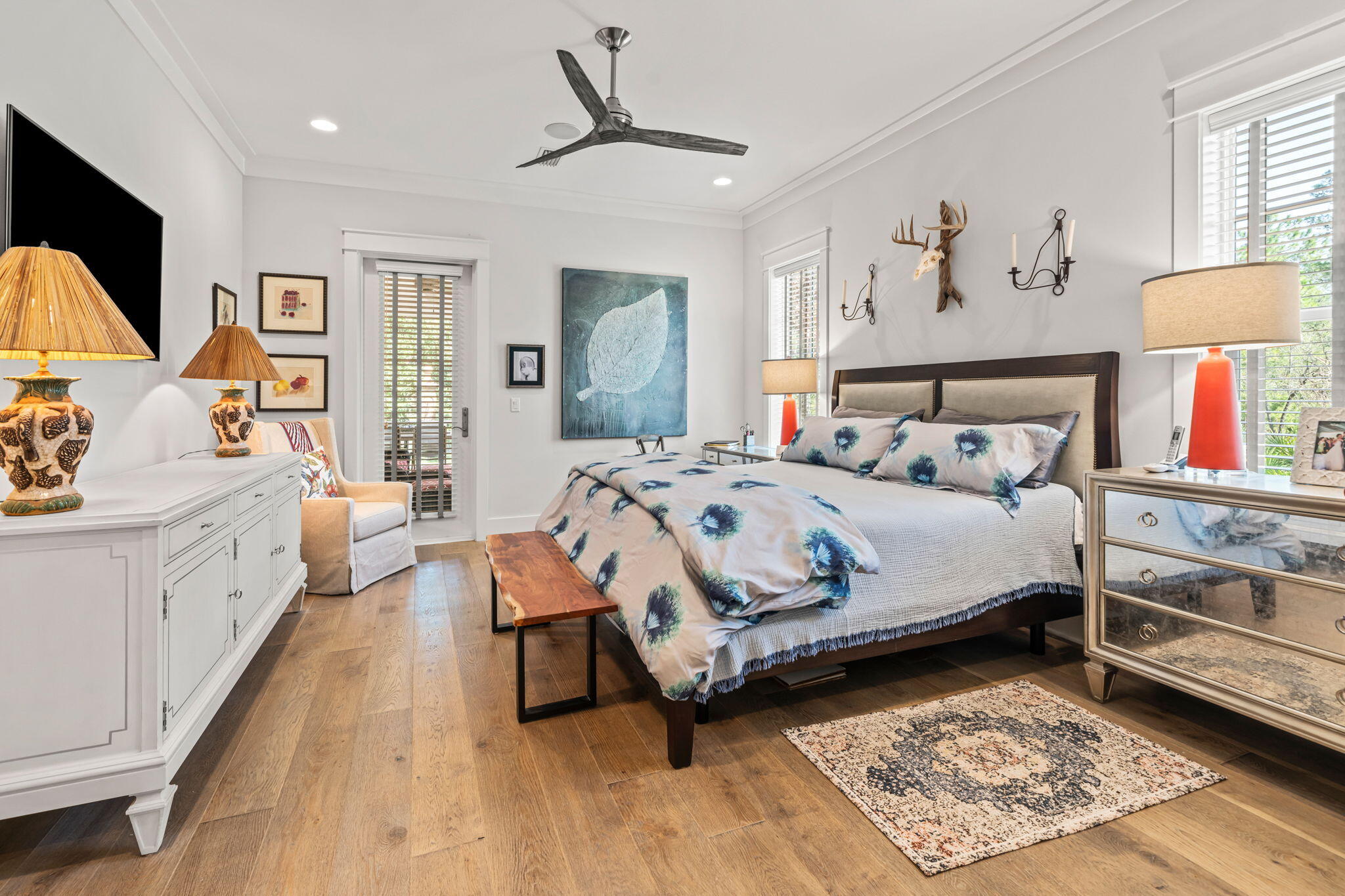 237 Splash Drive Inlet Beach, FL 32461 - Photo 15 of 50 a bed room with a bed and a couch