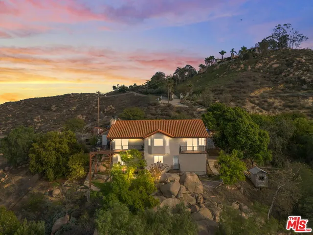 a view of city and mountain