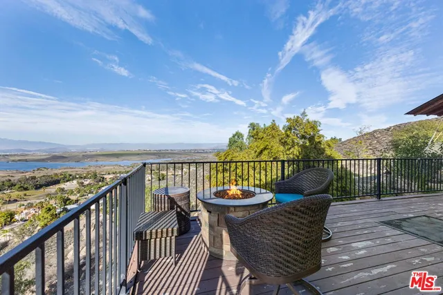 a view of a city with an ocean