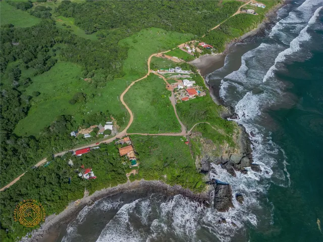 a view of a lake with beach and ocean view