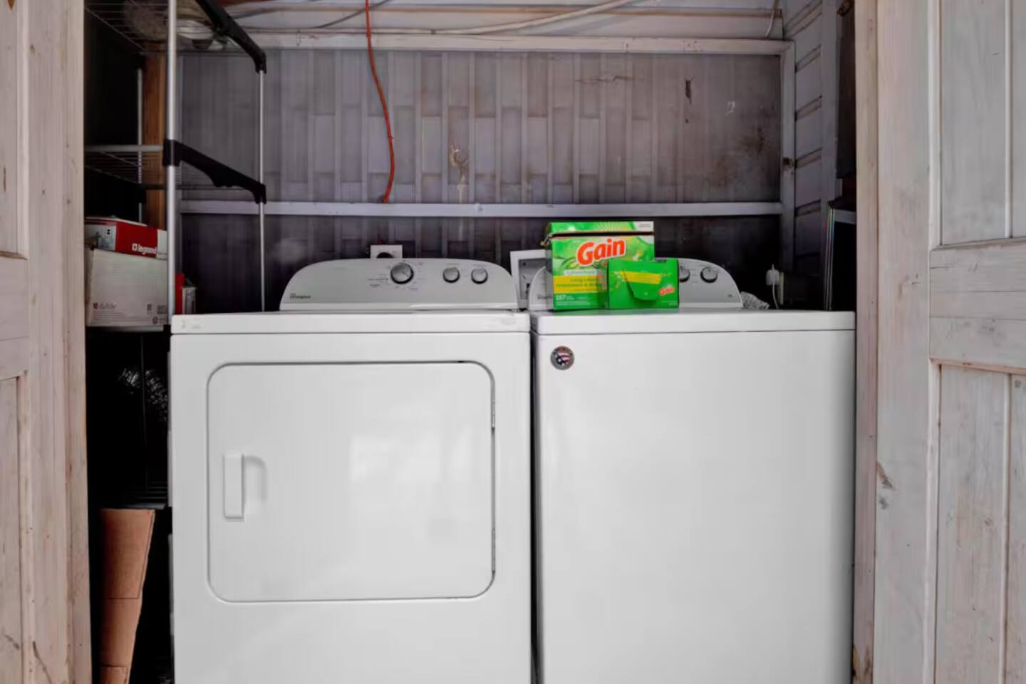 211 Lessin Lane, Unit B Austin, TX 78704 - Photo 18 of 18 Laundry area featuring washer and dryer