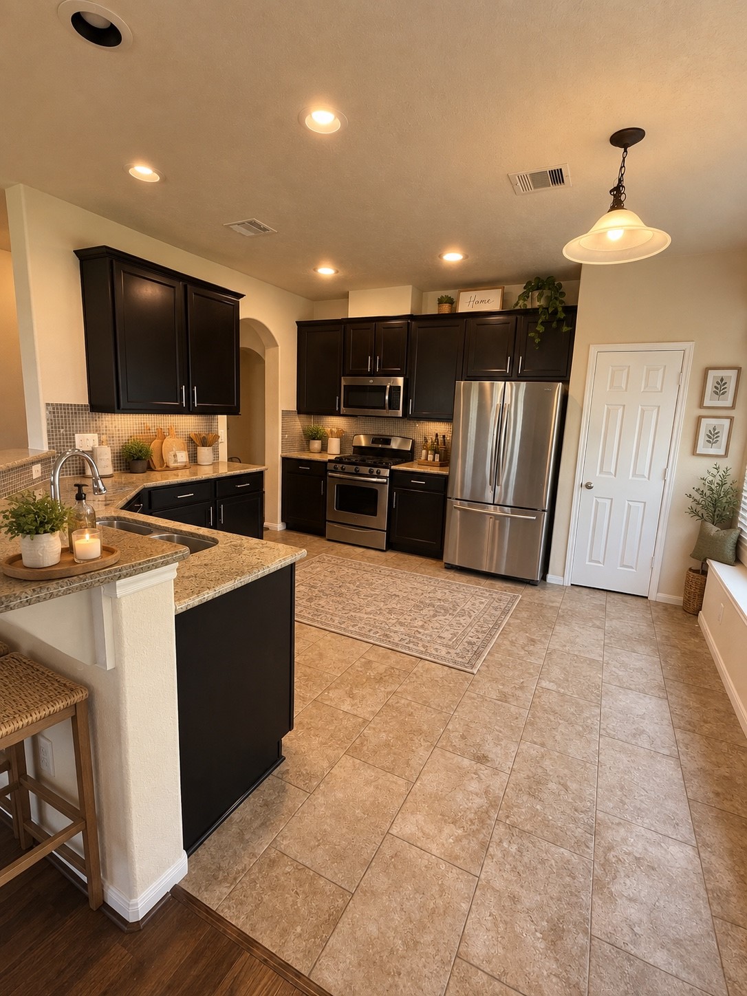 26302 Fox Ridge Lane Katy, TX 77494 - Photo 15 of 44 Kitchen opens to family room. Nice window seat too Virtually staged.