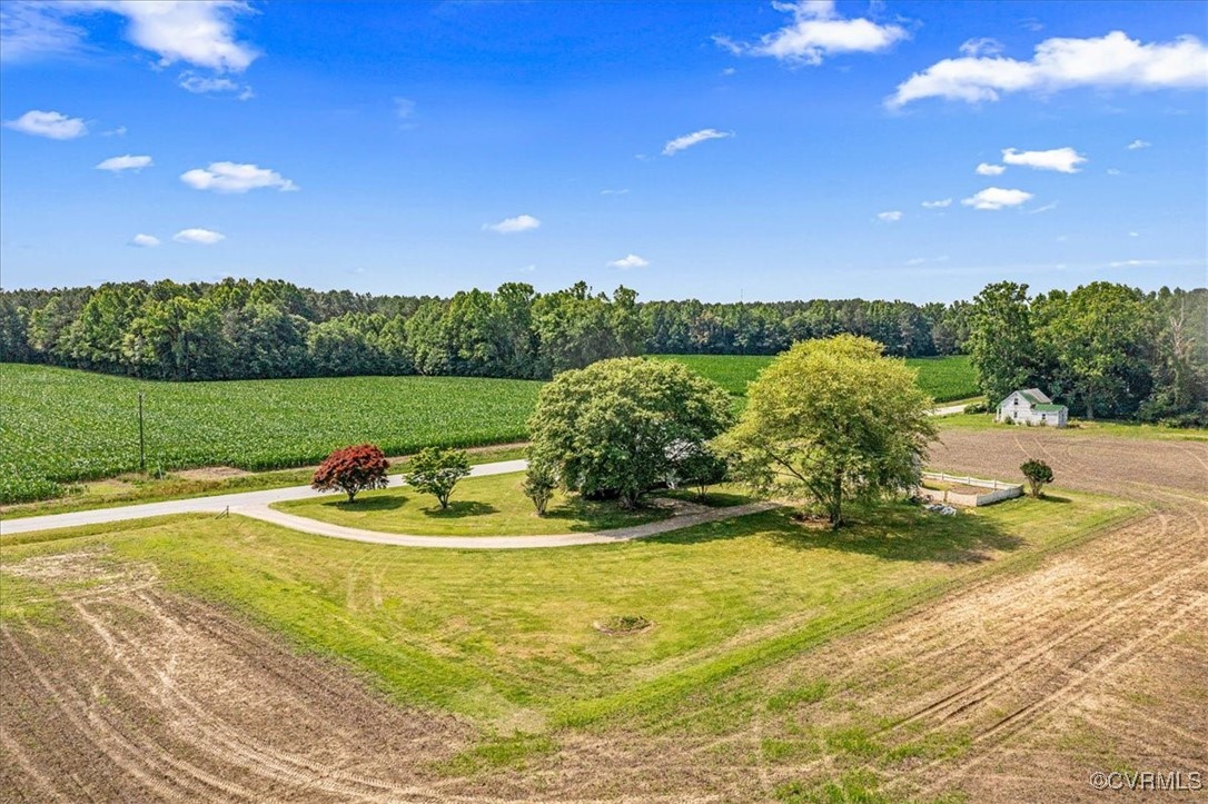 35161 Owens Grove Road Waverly, VA 23890 - Photo 29 of 35 View of rural area with farmland and a heavily woo