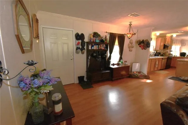 a backyard of a house