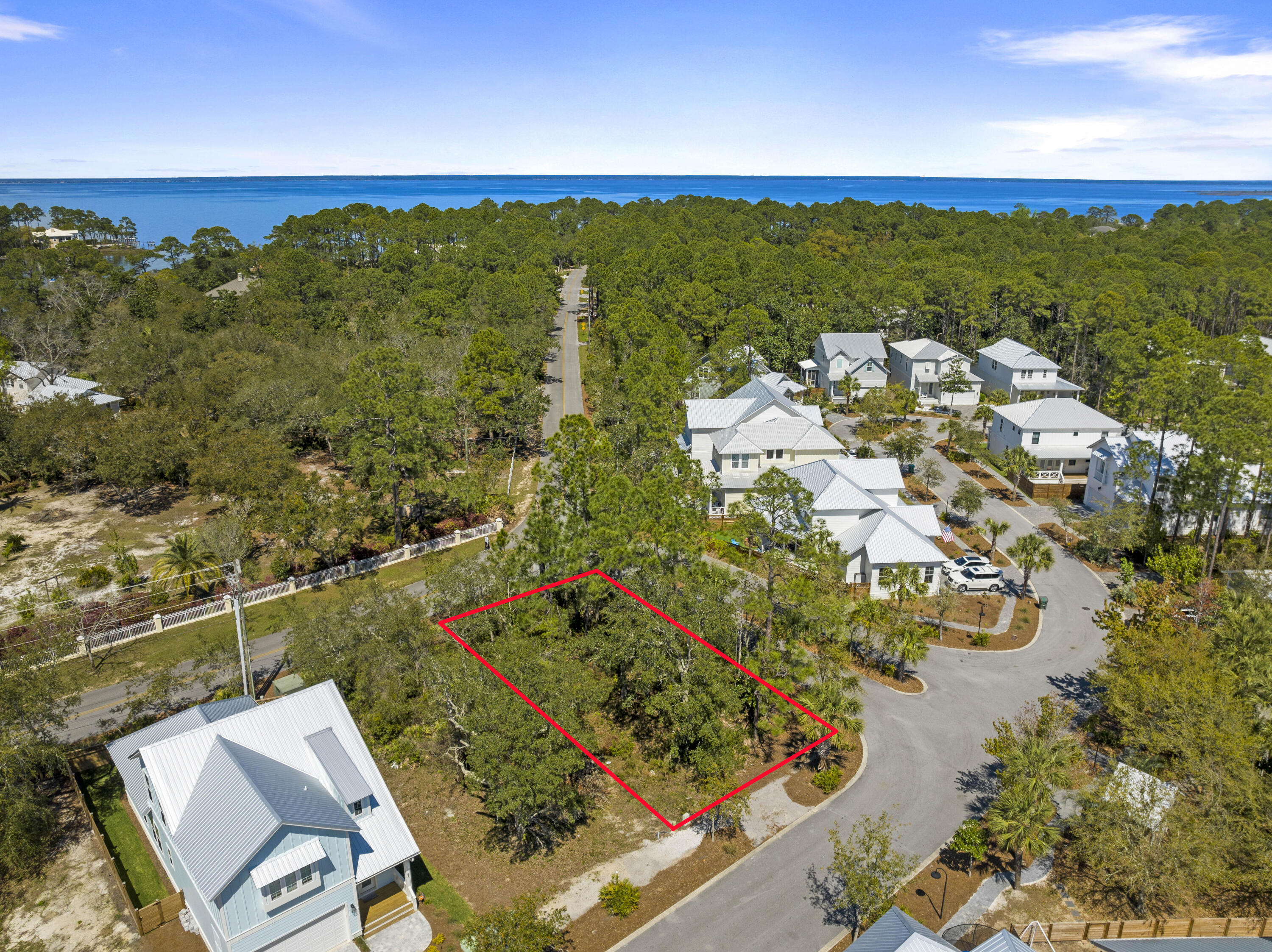 Lot 48 Marlberry Trace Santa Rosa Beach, FL 32459 - Photo 2 of 9 an aerial view of a houses with a yard