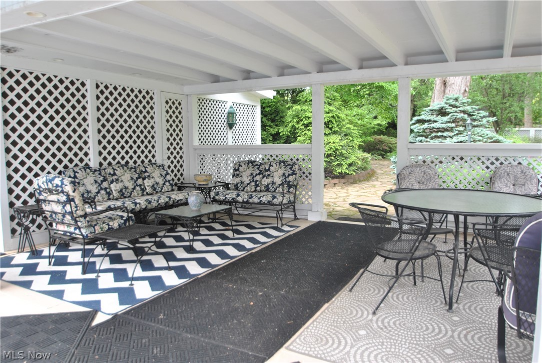 344 Inverness Road Akron, OH 44313 - Photo 32 of 33 Covered patio attached to cabana for alfresco entertaining.