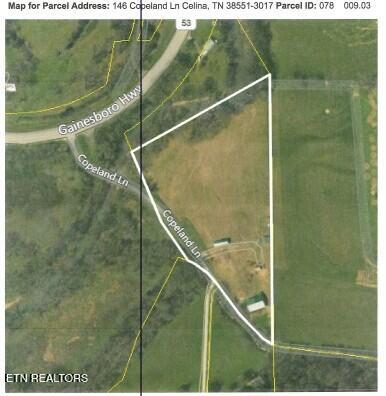 146 Copeland Road Celina, TN 38551 - Photo 37 of 37 AERIAL MAP