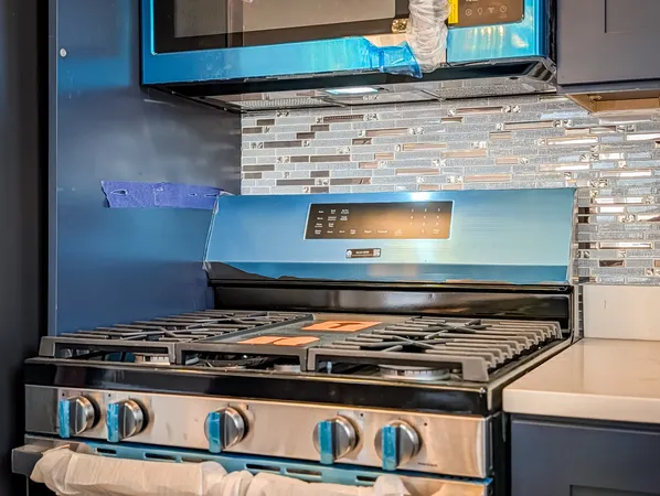 a close view of stove