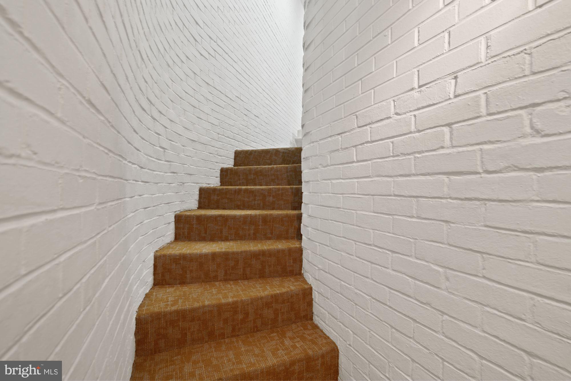 2109 Paul Spring Road Alexandria, VA 22307 - Photo 62 of 74 Back staircase - midlevel down to kitchen/workroom