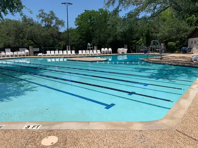 a view of a swimming pool