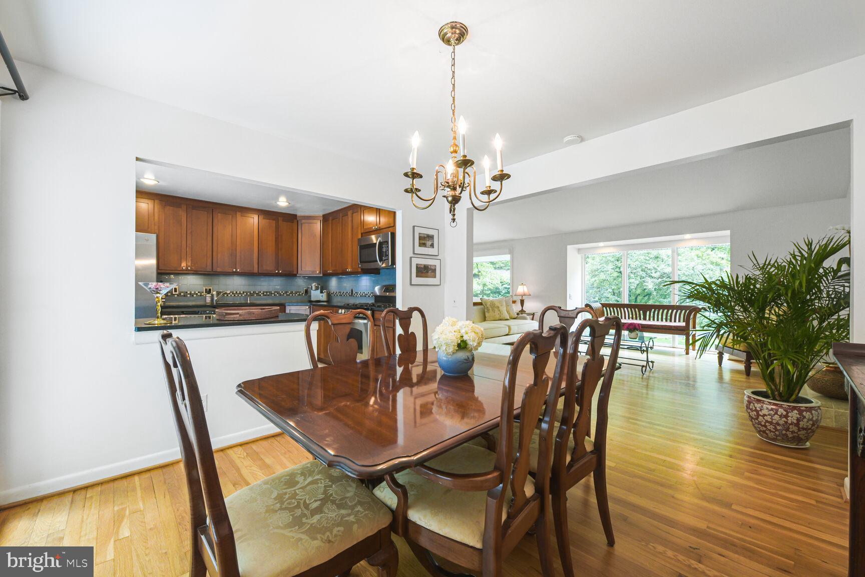 5 Persimmon Court Bethesda, MD 20817 - Photo 12 of 38 Dining Room opens to Living Room and Kitchen