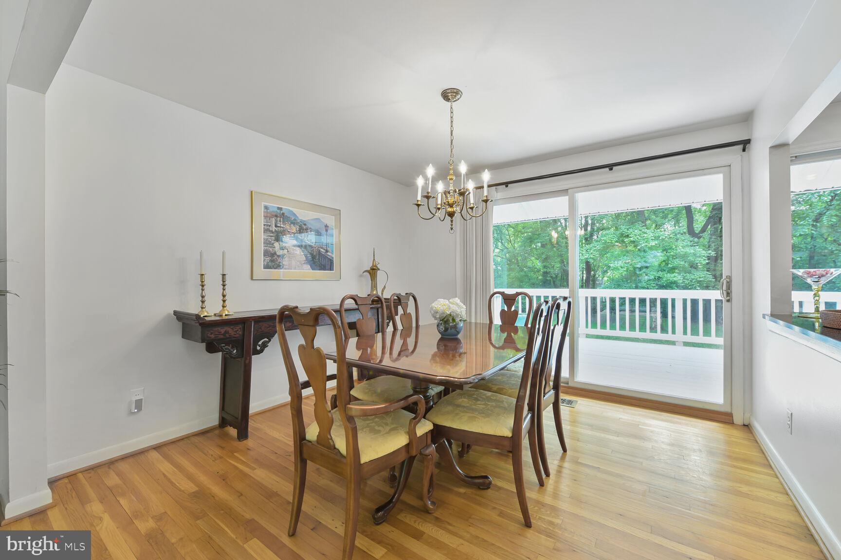 5 Persimmon Court Bethesda, MD 20817 - Photo 5 of 38 Dining Room opens onto Deck