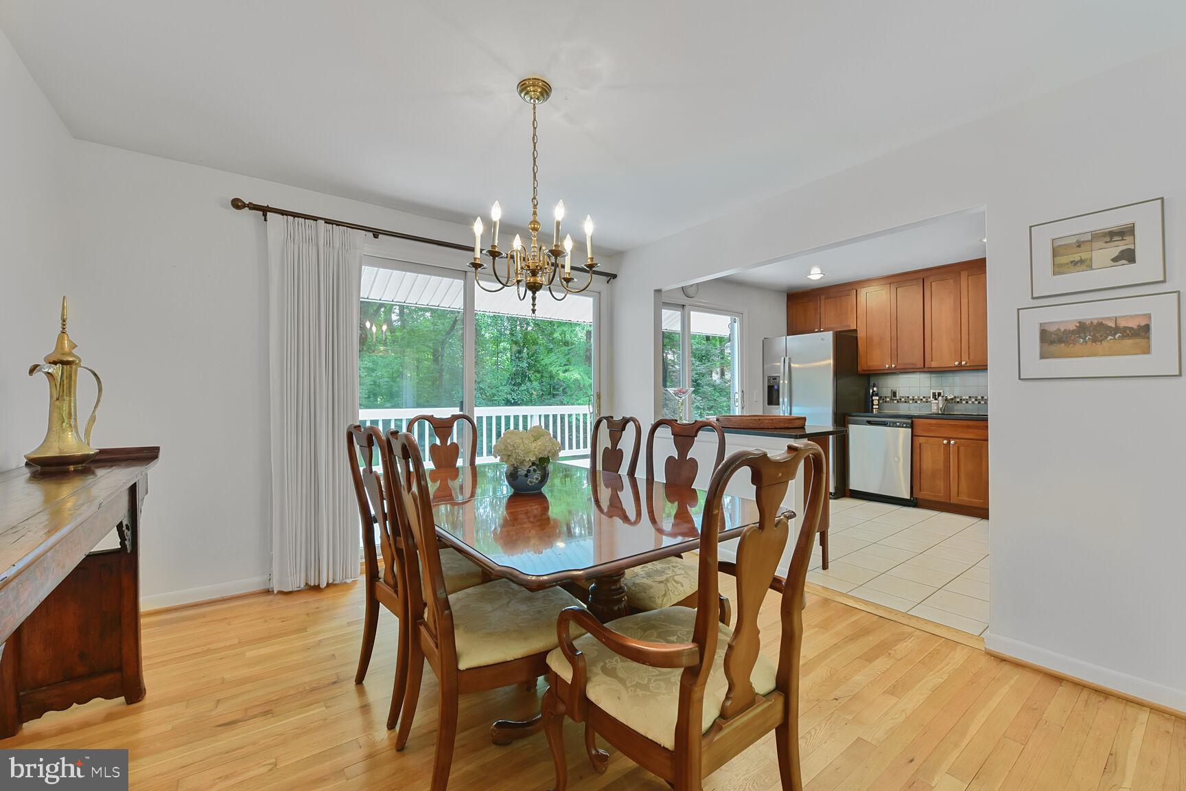 5 Persimmon Court Bethesda, MD 20817 - Photo 6 of 38 Dining Room flows to Kitchen