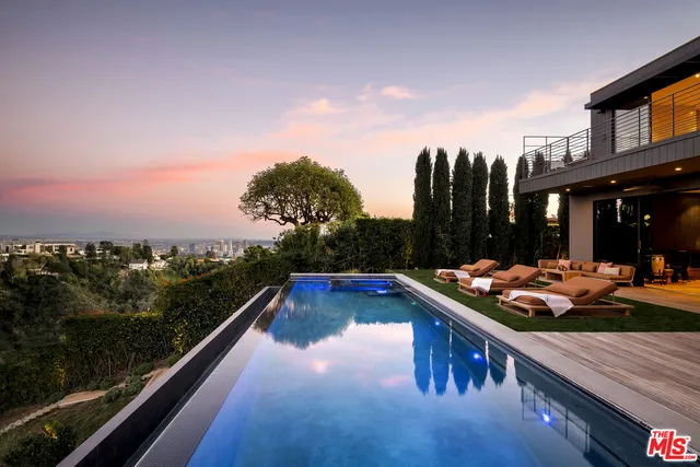 a view of city from the balcony