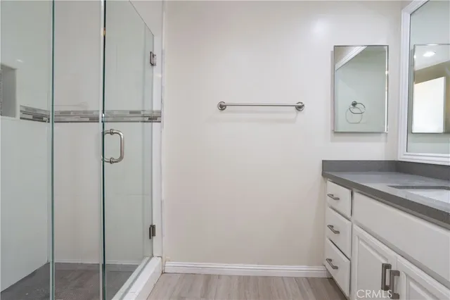 a view of bathroom with shower