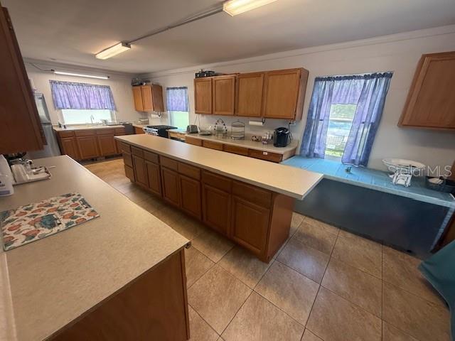 8826 Trevarthon Road Orlando, FL 32817 - Photo 31 of 57 a kitchen with stainless steel appliances granite countertop a sink stove and refrigerator