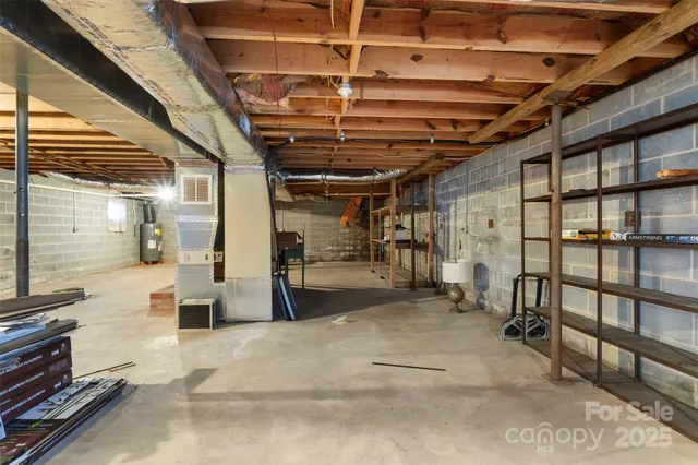 a view of a hallway with seating area