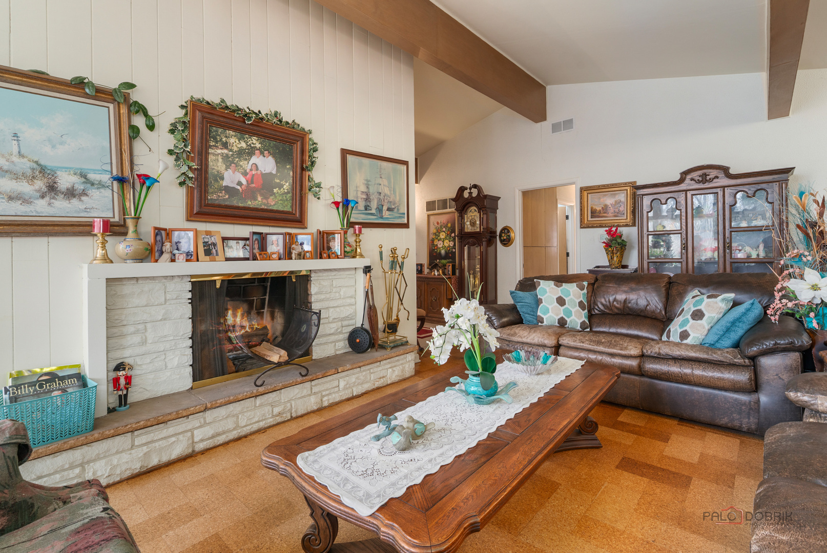 1161 Oak Spring Lane Libertyville, IL 60048 - Photo 4 of 30 a living room with furniture and a fireplace