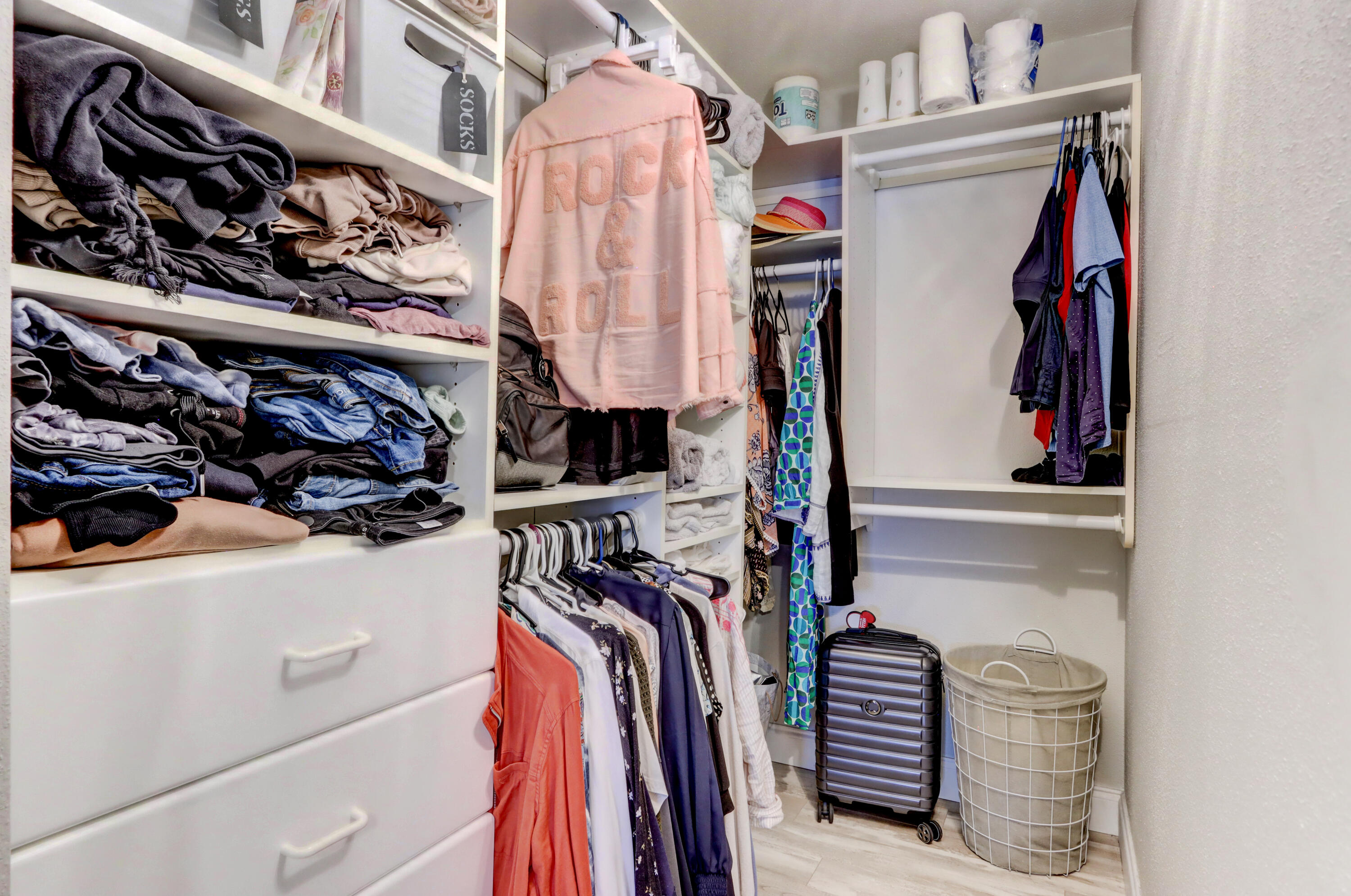 508 Monaco Way Delray Beach, FL 33446 - Photo 12 of 36 a view of walk in closet with clothes and shoes