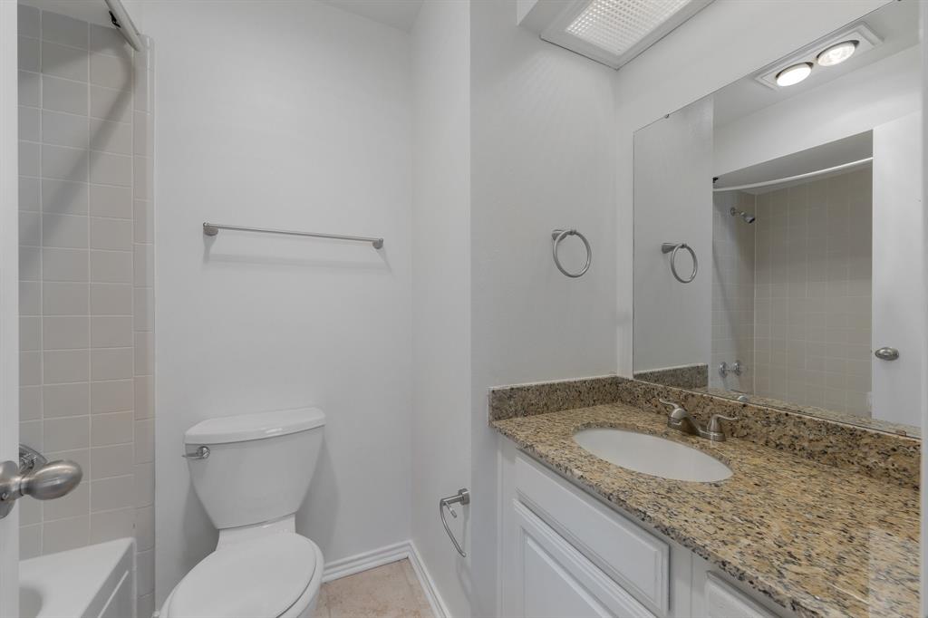 6303 Prospect Avenue, Unit B104 Dallas, TX 75214 - Photo 23 of 36 Full bathroom featuring vanity and shower tub combination