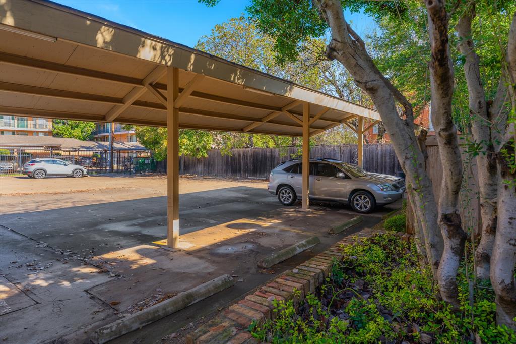 6303 Prospect Avenue, Unit B104 Dallas, TX 75214 - Photo 29 of 36 B 104 has one covered assigned space and one uncovered open parking space.
