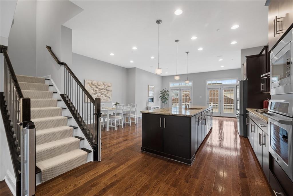 218 Venango Trail Mars, PA 16046 - Photo 5 of 42 a view of kitchen with sink and wooden floor