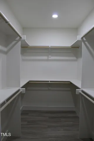 a close view of closet