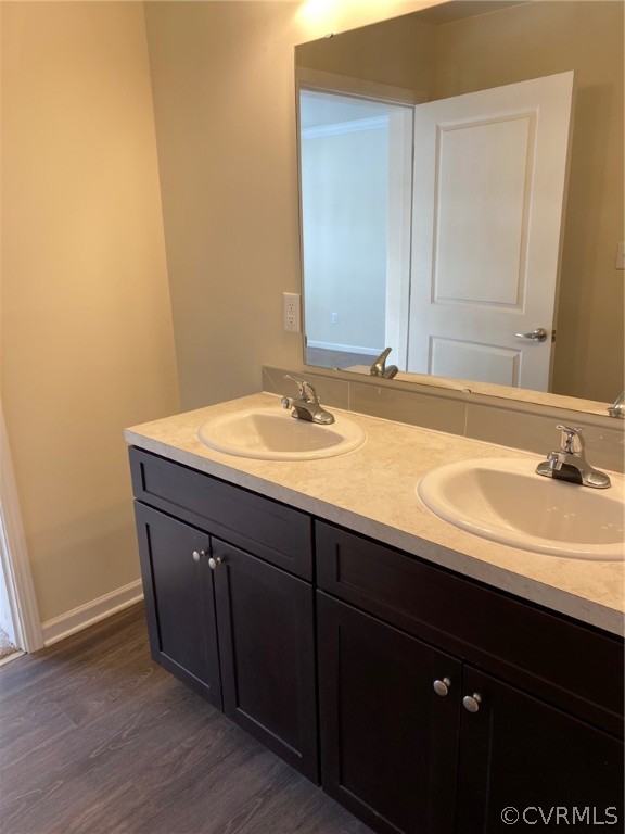 1029 Jackson Road Bumpass, VA 23024 - Photo 8 of 21 a bathroom with a sink and a mirror