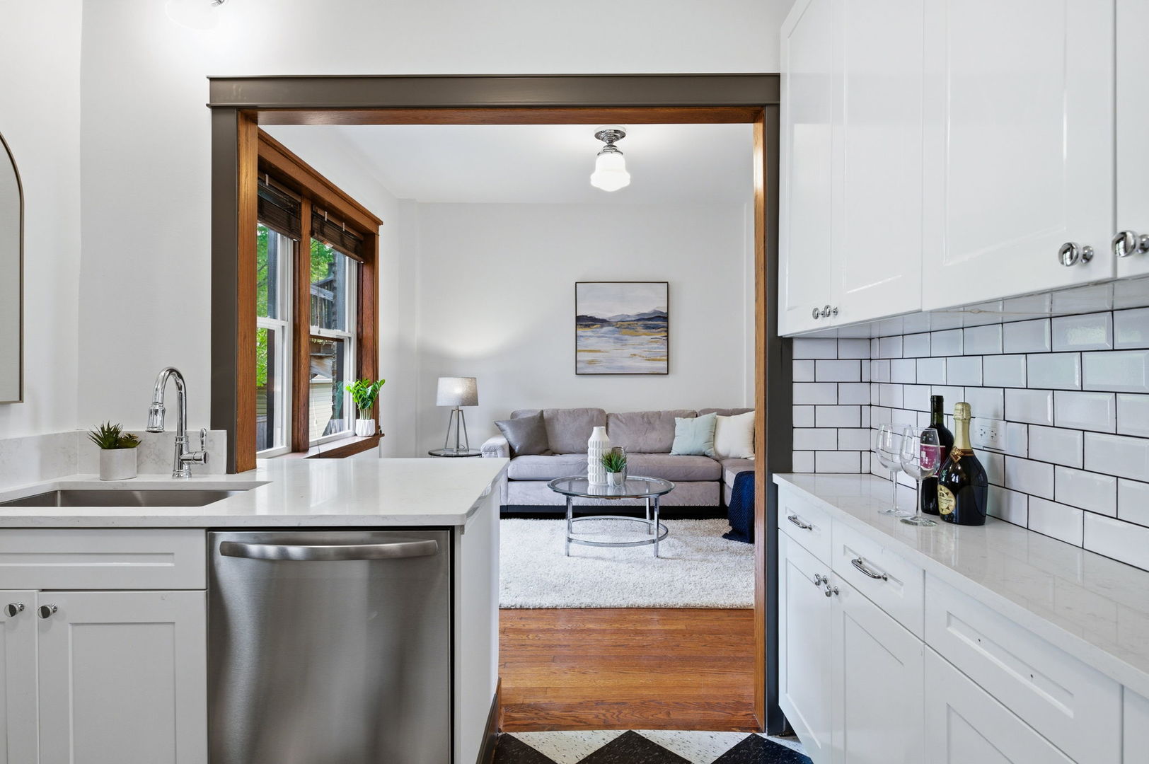 2920 West Altgeld Street, Unit 2 Chicago, IL 60647 - Photo 12 of 22 a kitchen with a sink and cabinets