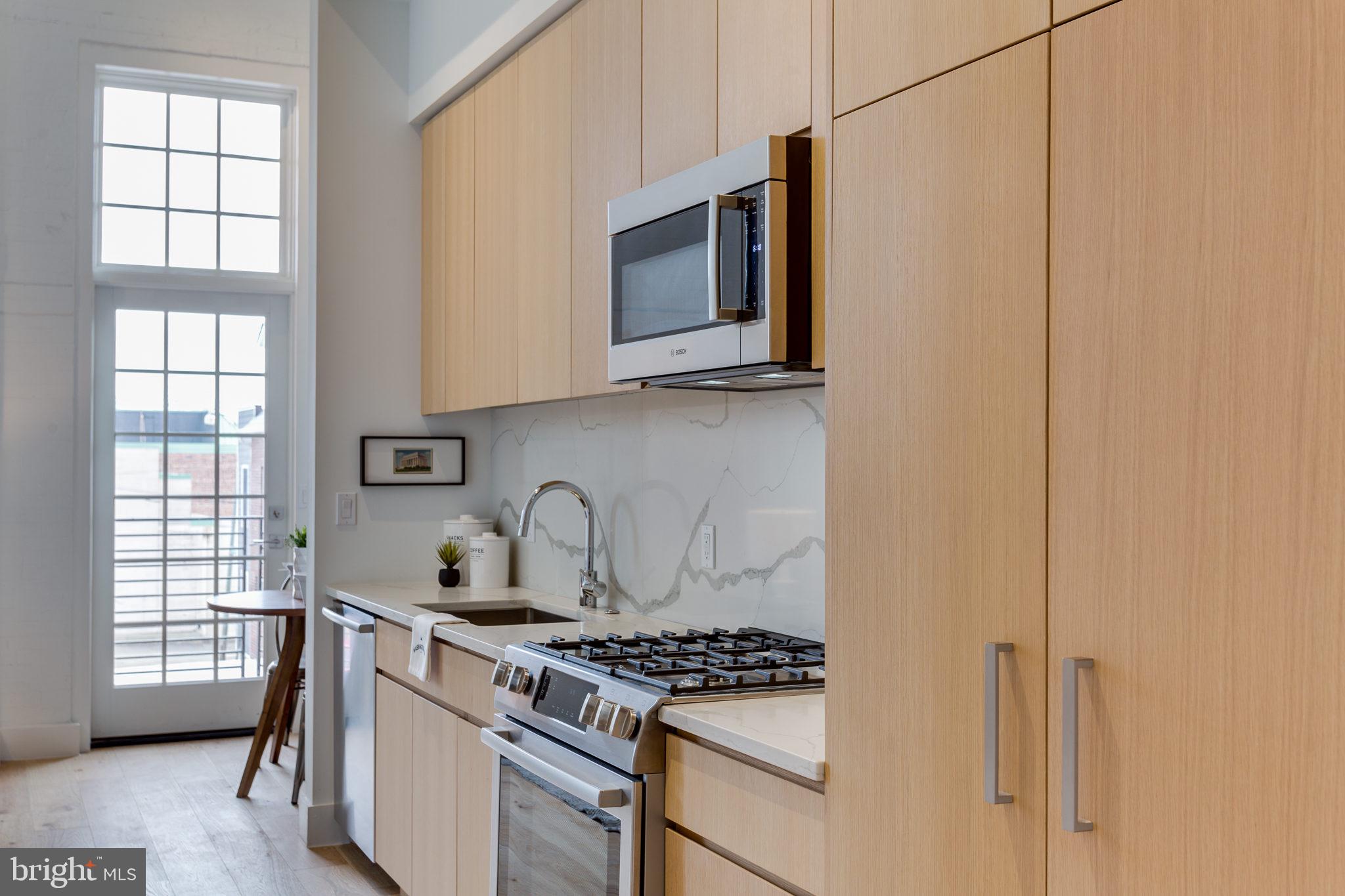 1324 E Street Southeast, Unit 203 Washington, DC 20003 - Photo 12 of 27 Elegant kitchen with paneled refrigerator
