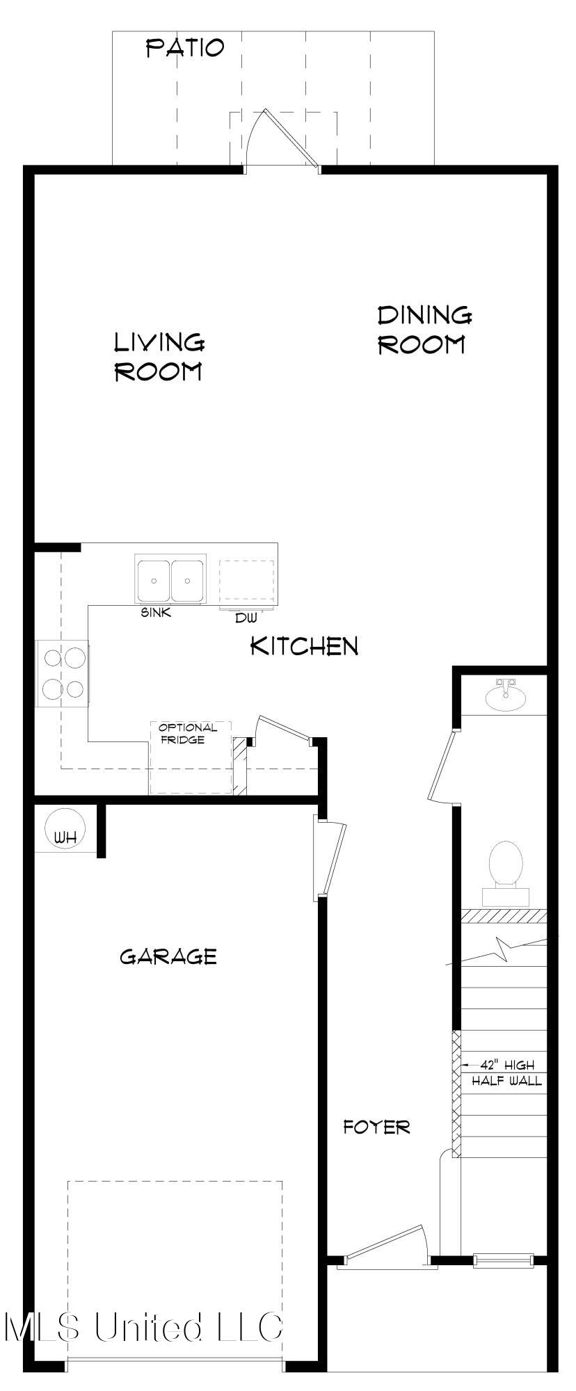 144 Debuys Road Biloxi, MS 39531 - Photo 8 of 9 PALM_TOWNHOME_B_FIRST_FLOOR_PLAN