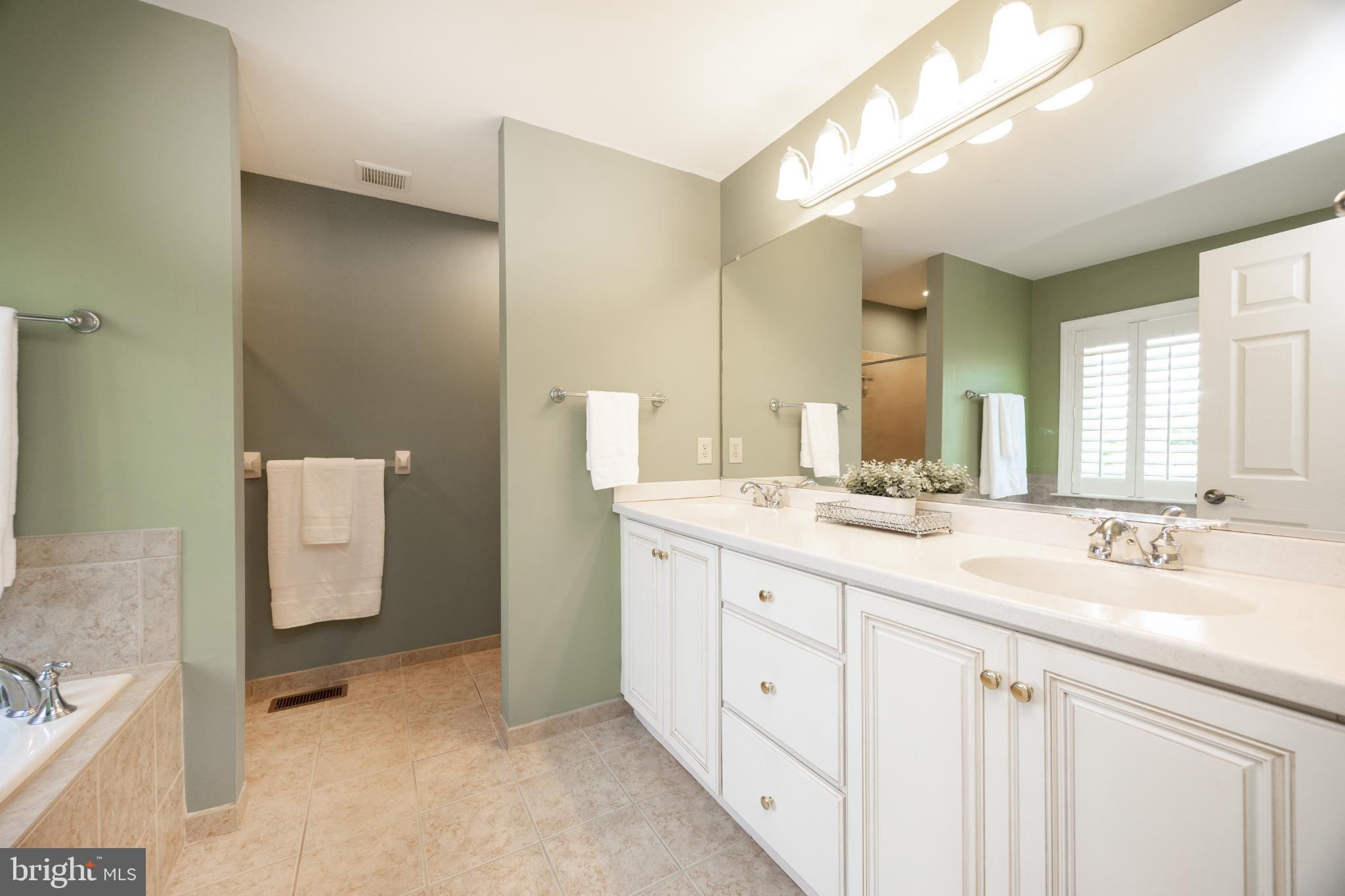 214 Windgate Drive Chester Springs, PA 19425 - Photo 23 of 45 a bathroom with a double vanity sink and mirror