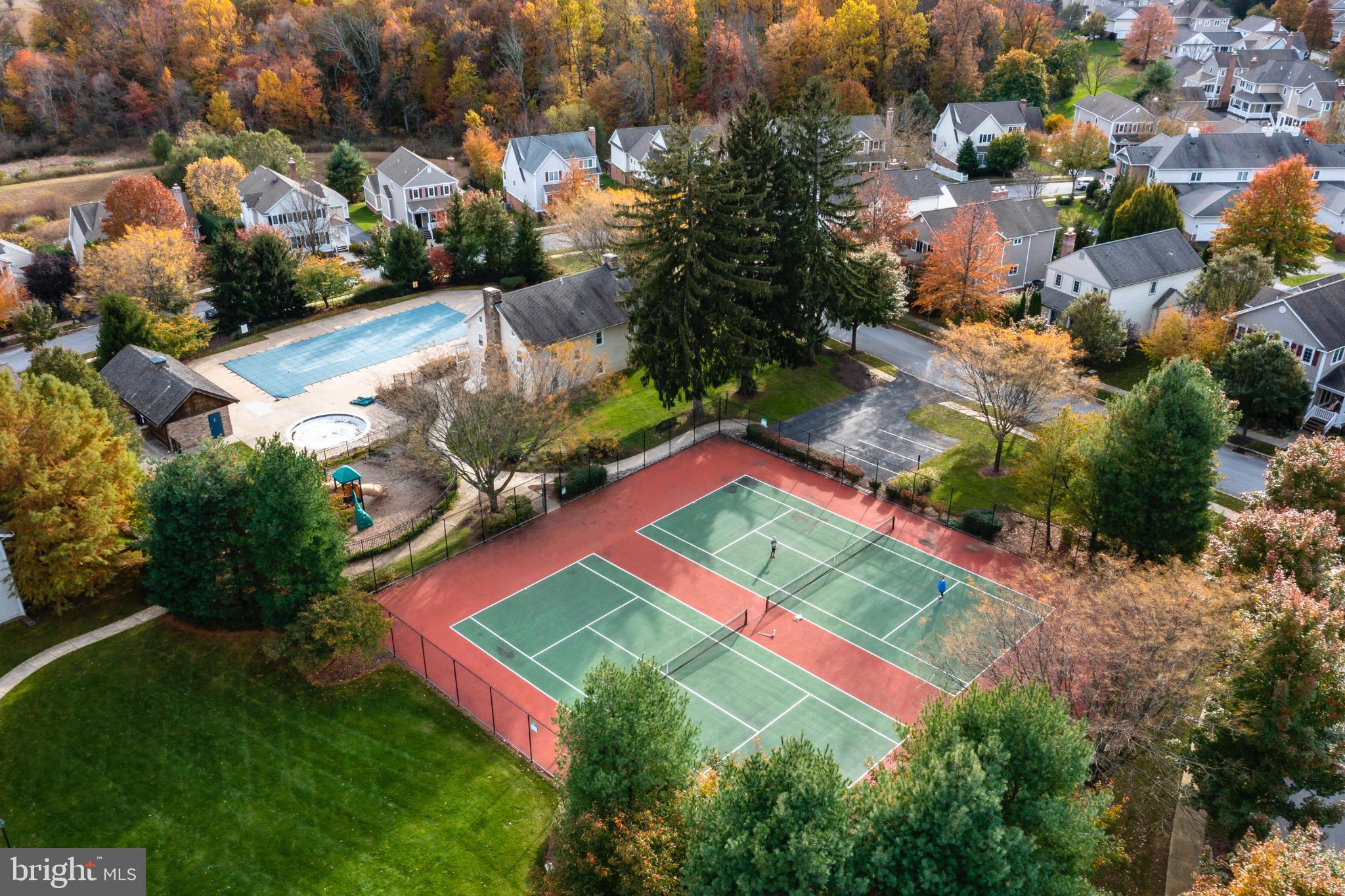 214 Windgate Drive Chester Springs, PA 19425 - Photo 42 of 45 an aerial view of residential houses with outdoor space