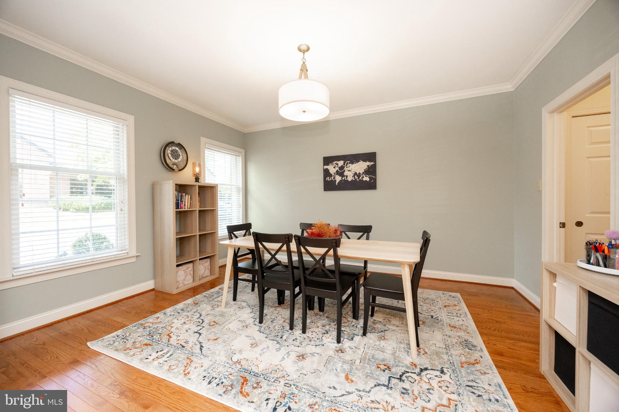 214 Windgate Drive Chester Springs, PA 19425 - Photo 8 of 45 a view of a dining room with furniture window and wooden floor