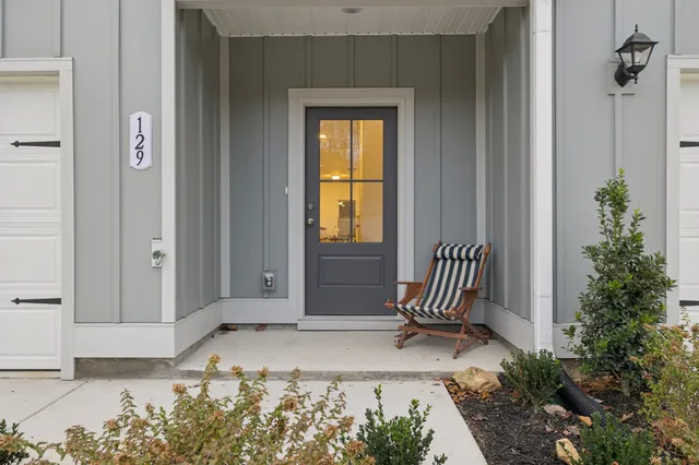 a view of front door of house