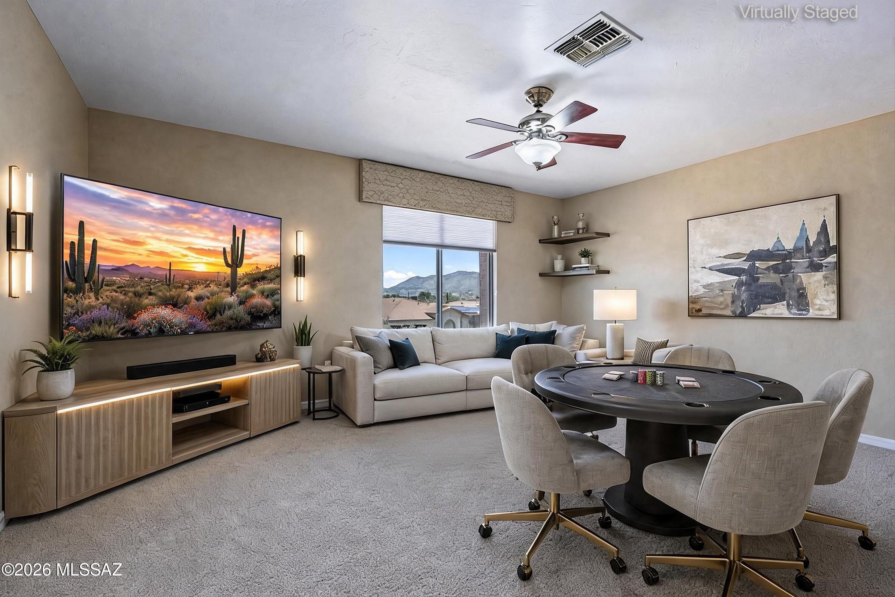 3614 East Canter Road Tucson, AZ 85739 - Photo 24 of 46 28-Staged Upstairs Bonus/Game Room