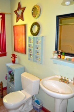 180 South Ashfield Road Conway, MA 01096 - Photo 16 of 30 a bathroom with a toilet a sink and a mirror