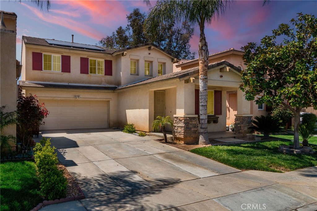 1413 Alta Palma Road Perris, CA 92571 - Photo 1 of 1 a front view of a house with garden