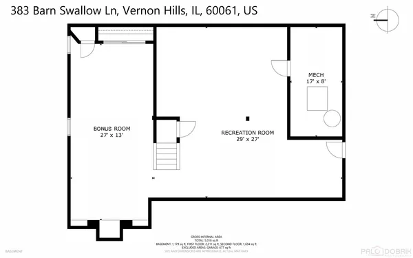 $1,050,000 | 383 Barnswallow Lane, Vernon Hills, IL 60061
