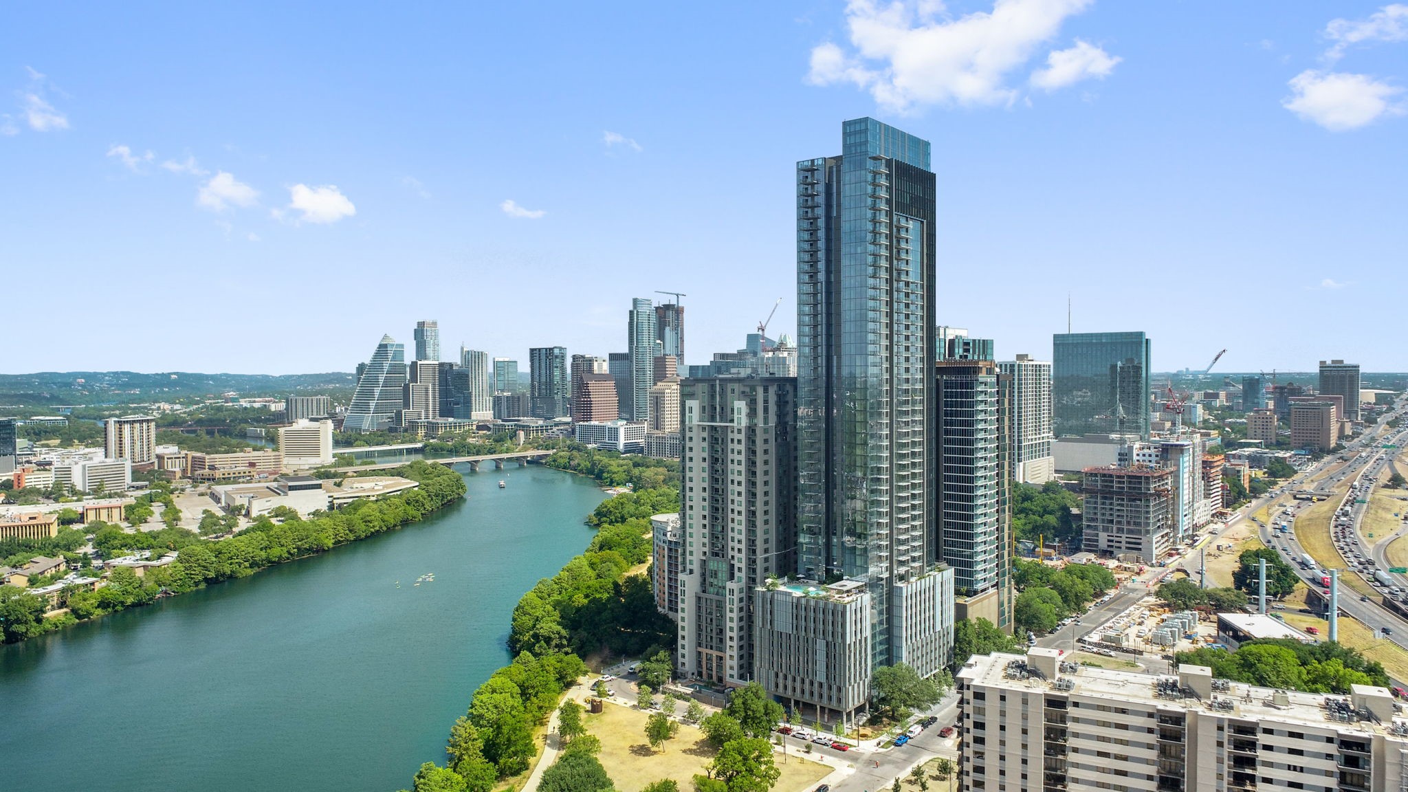 44 East Avenue, Unit 1902 Austin, TX 78701 - Photo 2 of 40 a view of a city with tall buildings
