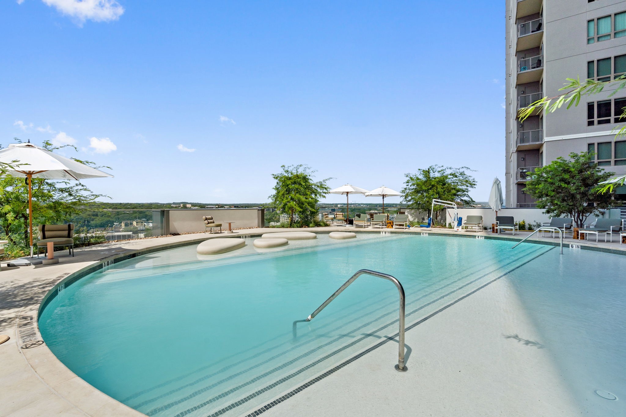44 East Avenue, Unit 1902 Austin, TX 78701 - Photo 40 of 40 a view of a swimming pool from a balcony